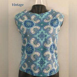 Vintage 1960’s Custom Made Sleeveless Summer Shirt